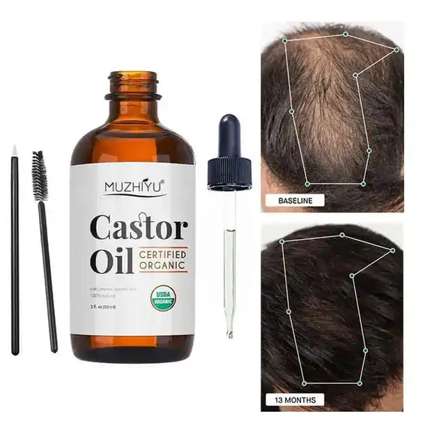 (VALENTINES DAY SALE)100%COLD PRESSED CASTOR OIL FOR EYELASHES , HAIR GROWTH