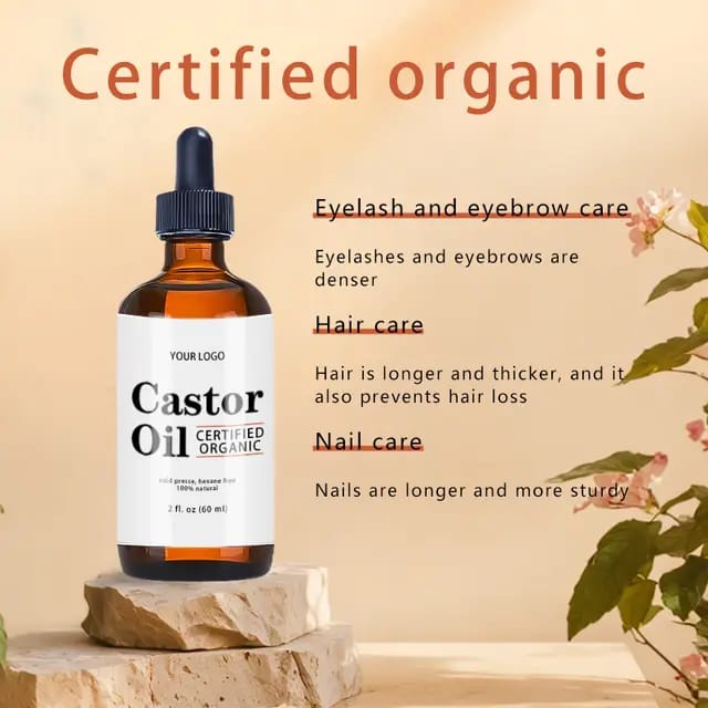 (VALENTINES DAY SALE)100%COLD PRESSED CASTOR OIL FOR EYELASHES , HAIR GROWTH
