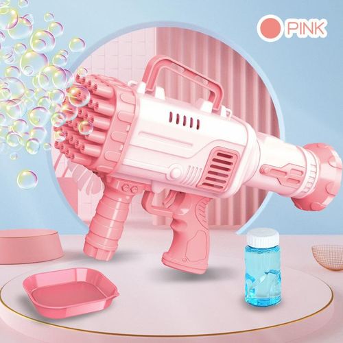 36 Hole Bazooka Bubble Gun Toy Automatic Electric Machine Blaster For Kids.Introducing the ultimate bubble-blasting sensation: the 36 Hole Bazooka Bubble Gun Toy! Prepare for endless hours of bubbly f