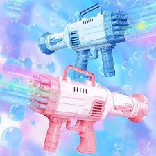 36 Hole Bazooka Bubble Gun Toy Automatic Electric Machine Blaster For Kids.Introducing the ultimate bubble-blasting sensation: the 36 Hole Bazooka Bubble Gun Toy! Prepare for endless hours of bubbly f