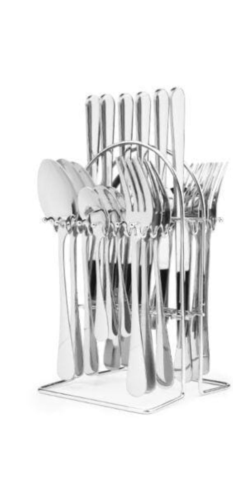 24pcs Smart Cutlery Dinner Set; Spoons, Forks, Knives