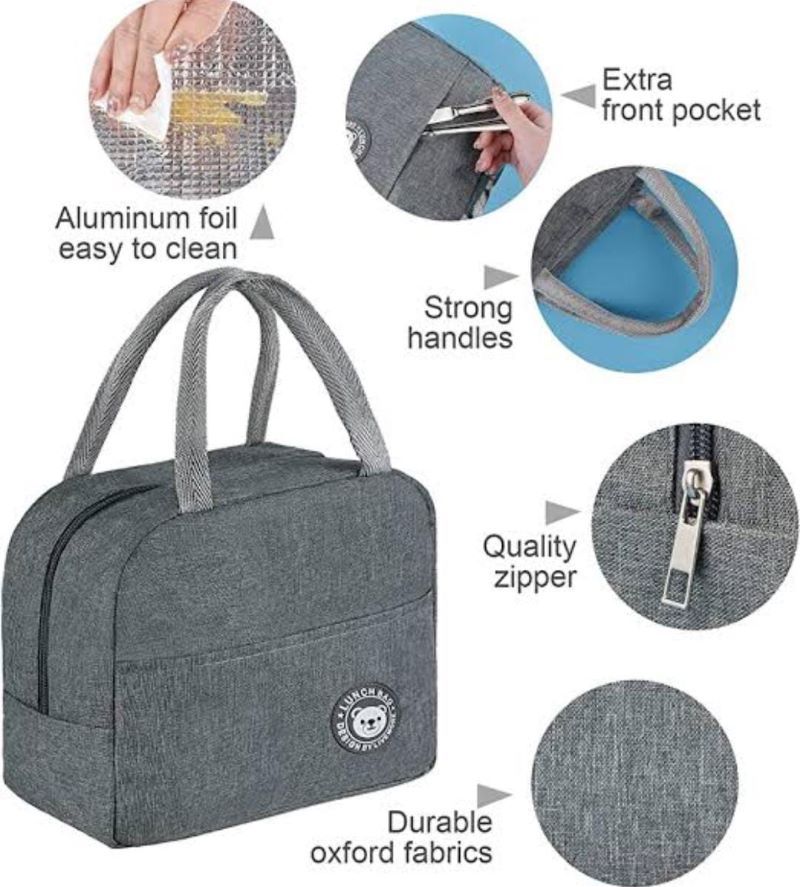 RESTOCKED Insulated Lunch Bag for Women Kids, Cooler Bag, Portable Lunch Box, Ice Pack, Food Tote, Picnic Bags for Work