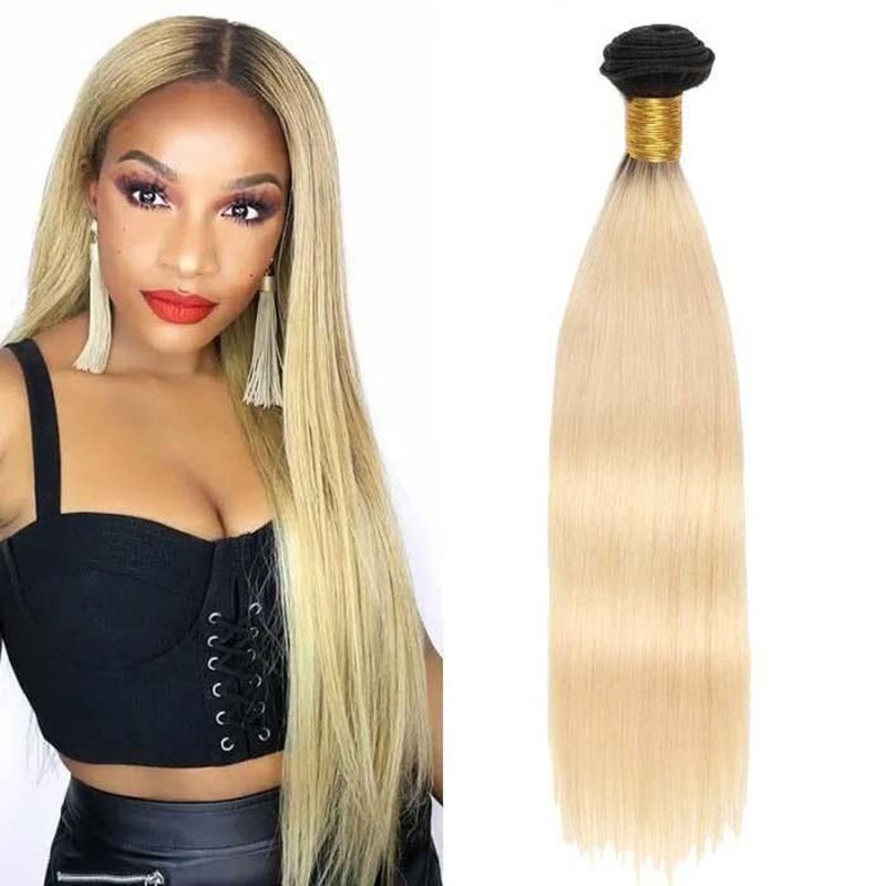 12A Brazilian #1b/613 Color Hair Weft Bundle 100g Per Piece 100% Human Hair