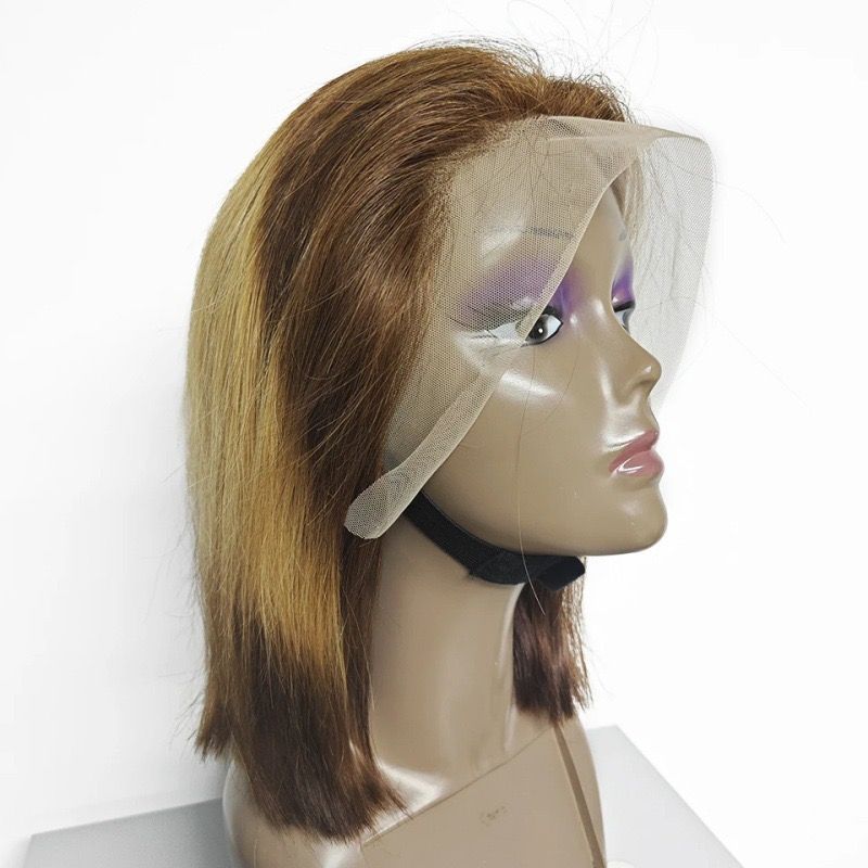 Collection of 10 inch Straight Bobs 13*4 Frontal Lace 100% Human Hair Wig Colors