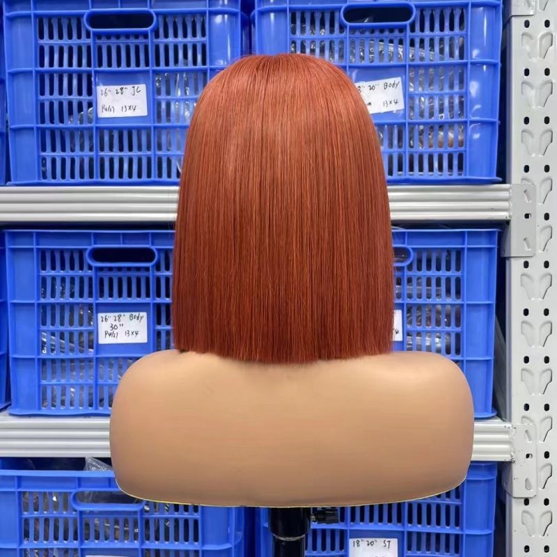 12A Double Drown 250% Density 2*6 Kim Closure Remy Huuman Hair Straight Bob