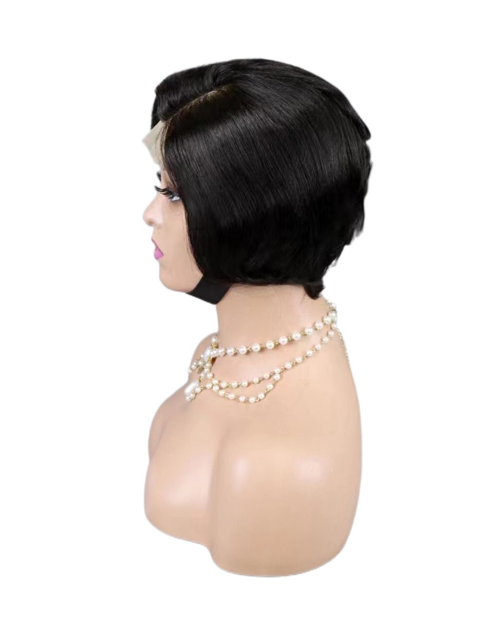 New Style 4*4 Closure Pixie Wig Short Cut 100% Human Hair