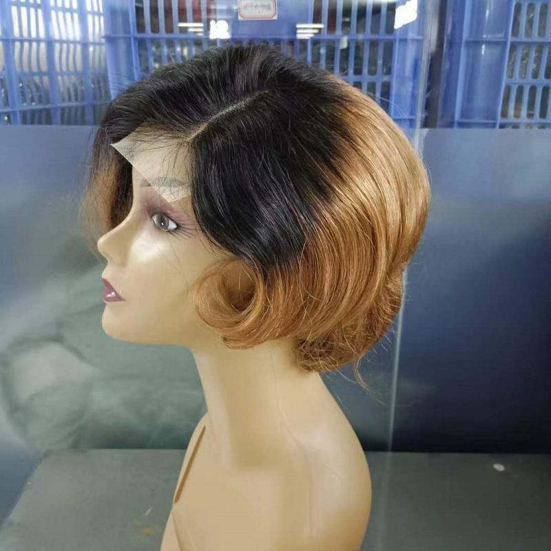 New Style 4*4 Closure Pixie Wig Short Cut 100% Human Hair