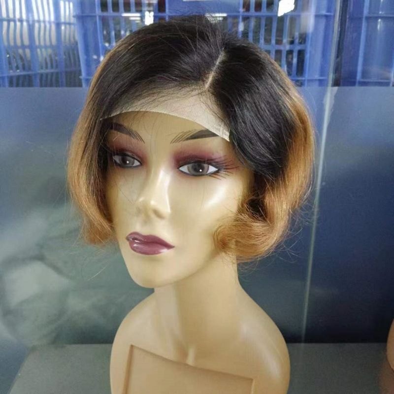 New Style 4*4 Closure Pixie Wig Short Cut 100% Human Hair