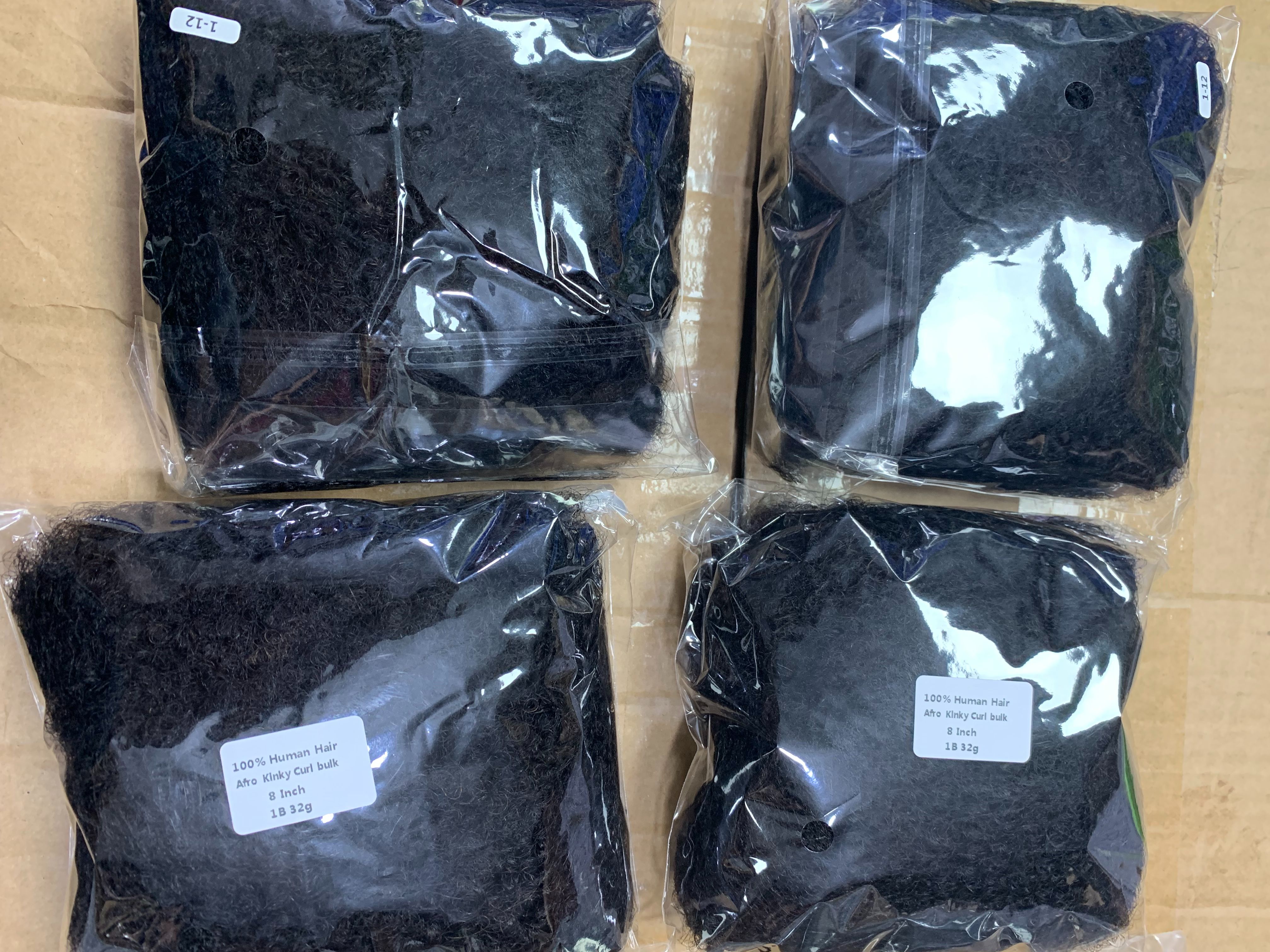 AFRO KINKY BULK 12A High Quality Human Hair Extension Black Color 32g Net Weight In Promotion