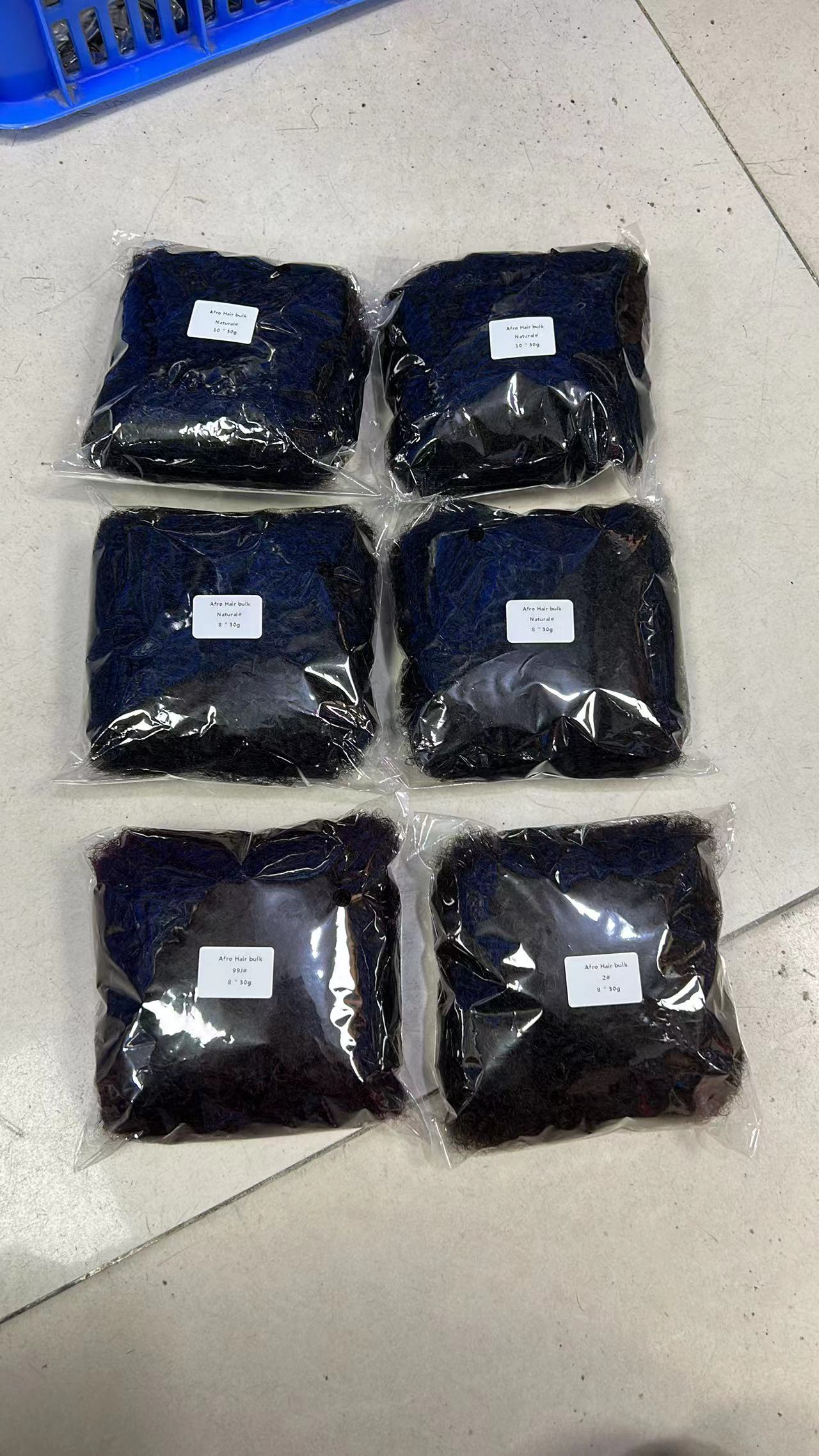 AFRO KINKY BULK 12A High Quality Human Hair Extension Black Color 32g Net Weight In Promotion