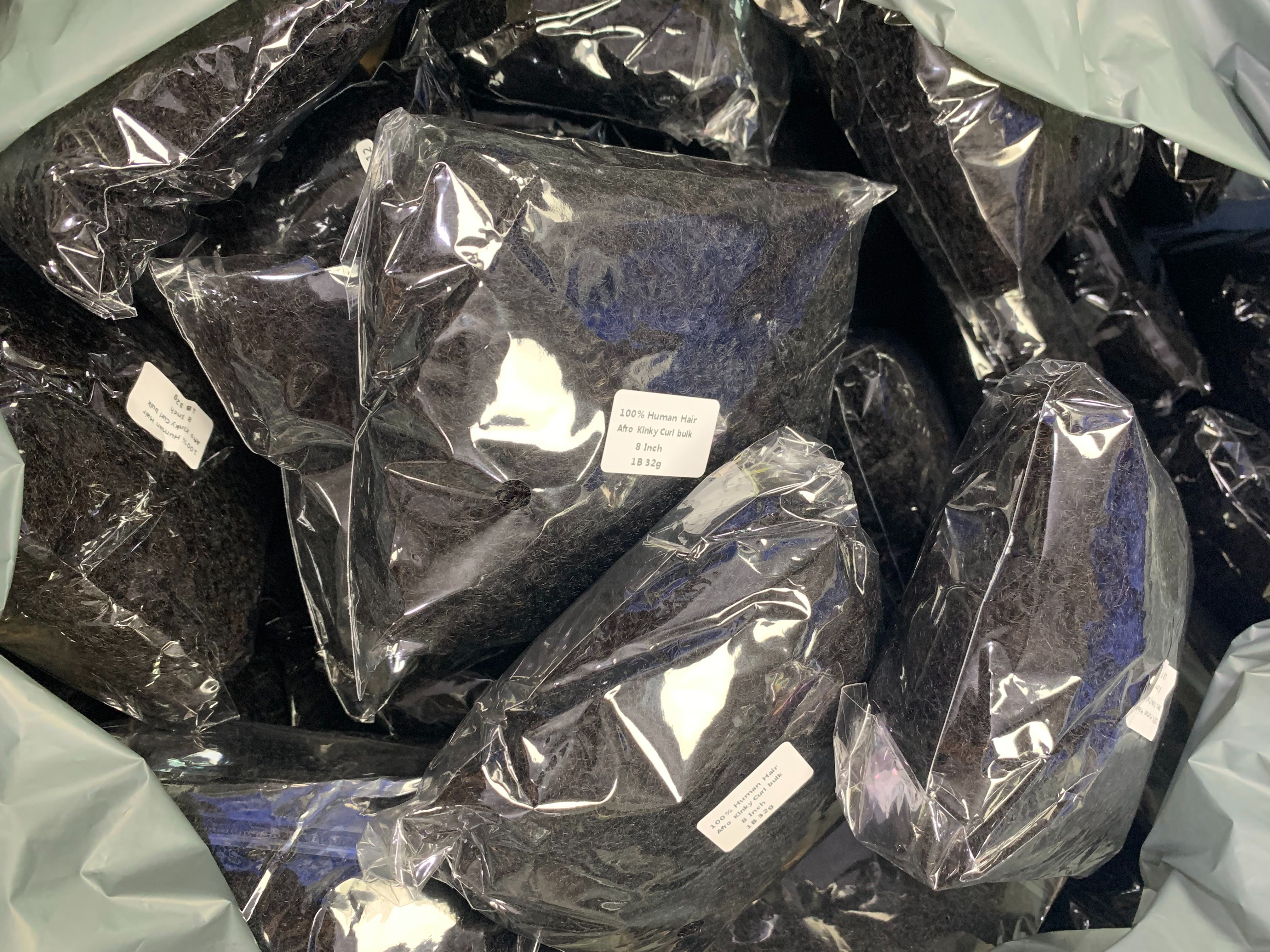 AFRO KINKY BULK 12A High Quality Human Hair Extension Black Color 32g Net Weight In Promotion
