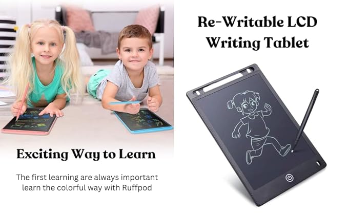 LCD Writing Tablet for Kids,Electronic Note Pad,Scribble Doodle Drawing Rough Pad,Digital Magic Slate Writing Board Electronic Lcd Writing Tablet Handwriting Memo Notepad Best Birthday Gifts