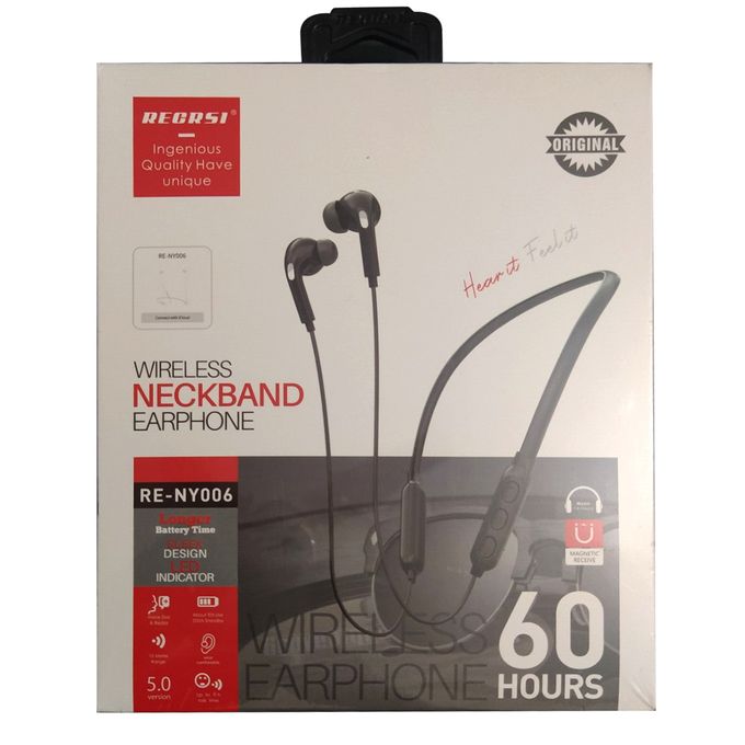 Neckband Bluetooth Headphones with Digital Display, in Ear Wireless Earphones with Microphone, Game Mode, for Workout Running Sport Work