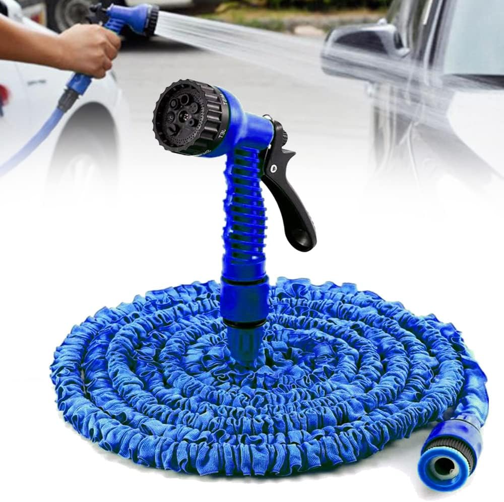 Garden Expandable Water Hose Pipe ,Car Wash,Pet Cleanerwith 7 Modes Water Spray Gun, 45,30,60 Metres Flexible Magic Hose Pipe Spray Gun, Expanding Garden Hose Reel Anti Leakage Lightweight