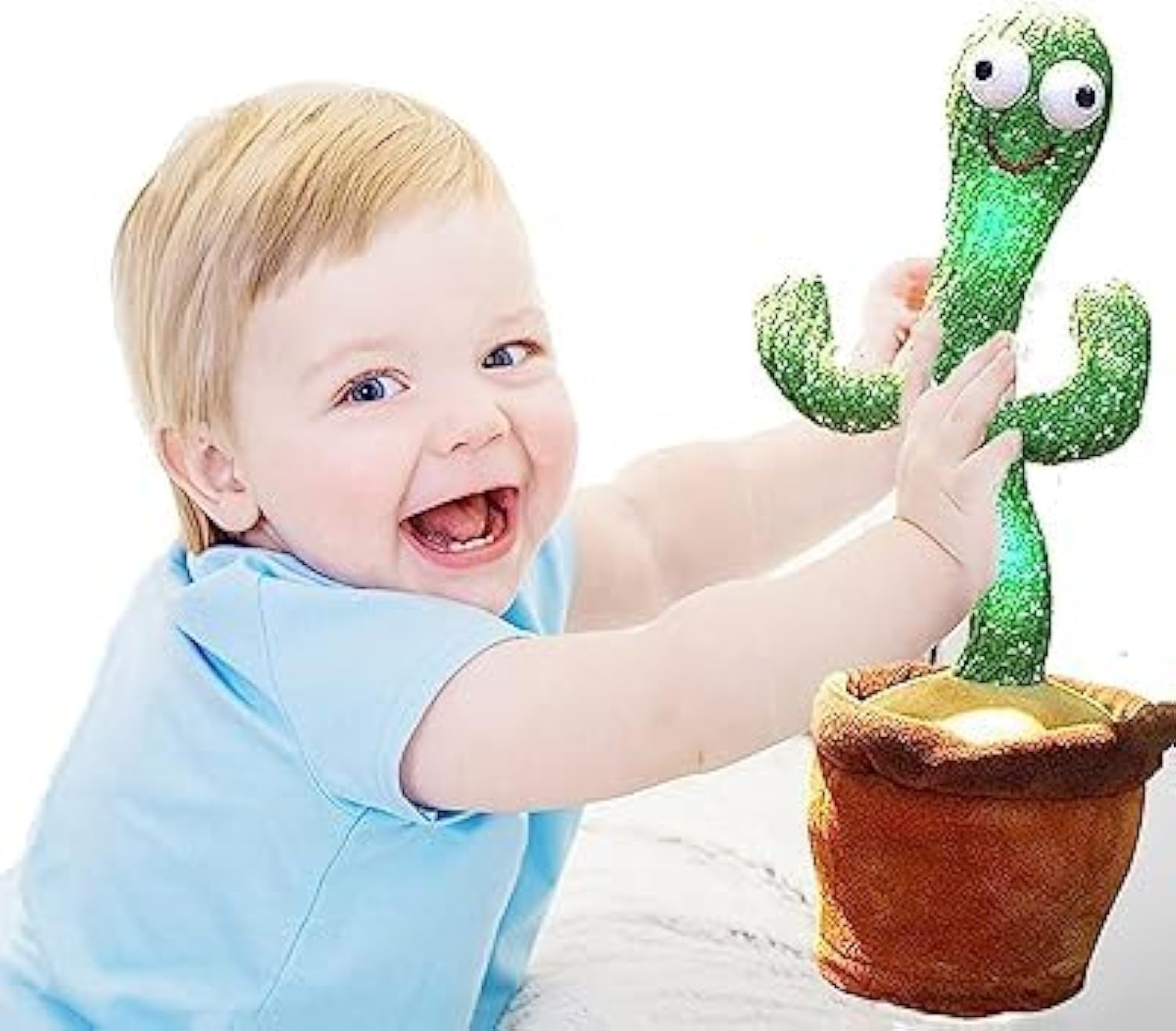 Toys Dancing Cactus Voice Recorder Baby Toys - Plush Toys Singing Cactus Toy- Repeat What You Say Talking Cactus