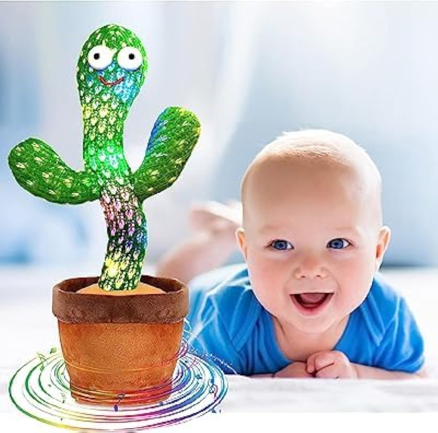 Toys Dancing Cactus Voice Recorder Baby Toys - Plush Toys Singing Cactus Toy- Repeat What You Say Talking Cactus