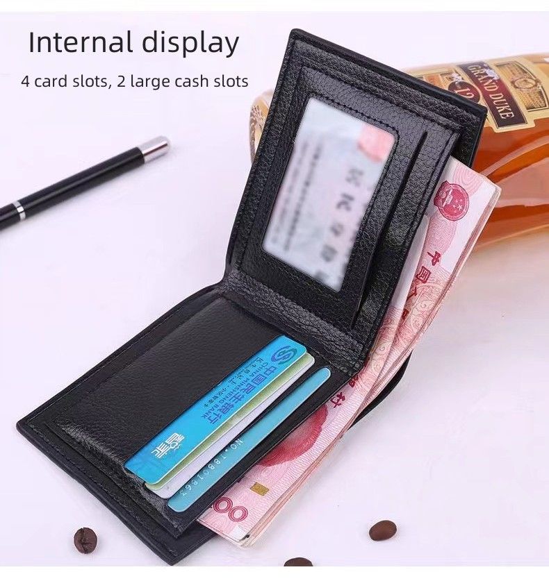 Men Wallets PU Leather Business High Quality Gift Kings Fashion Men's Short Wallet Men Wallets