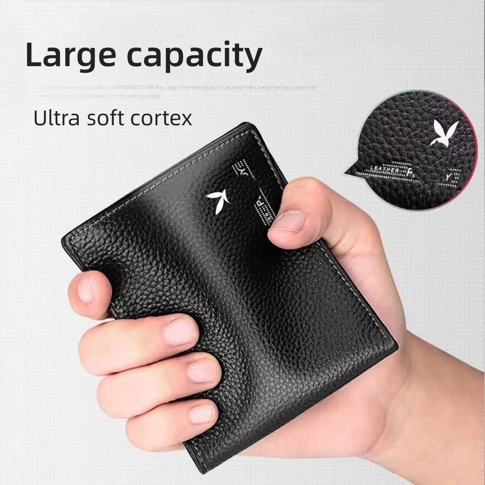 Men Wallets PU Leather Business High Quality Gift Kings Fashion Men's Short Wallet Men Wallets