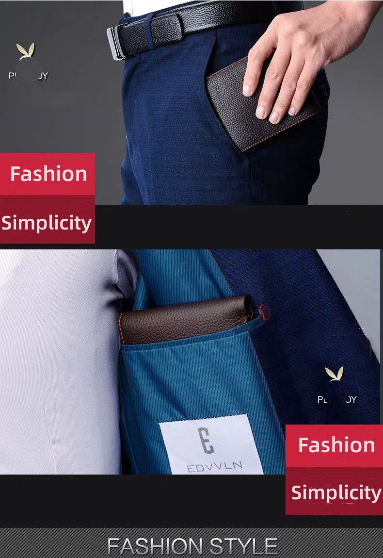 Men Wallets PU Leather Business High Quality Gift Kings Fashion Men's Short Wallet Men Wallets