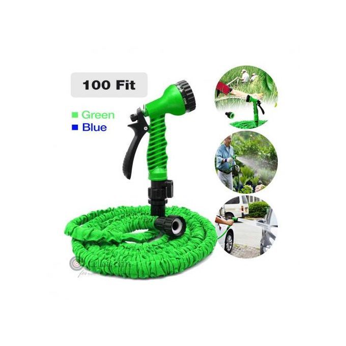 Garden Expandable Water Hose Pipe ,Car Wash,Pet Cleanerwith 7 Modes Water Spray Gun,Flexible Magic Hose Pipe Spray Gun, Expanding Garden Hose Reel Anti Leakage Lightweight