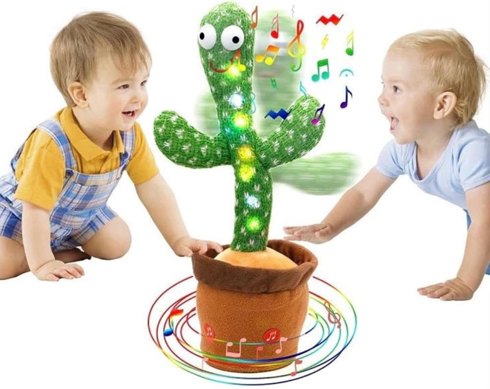 Toys Dancing Cactus Voice Recorder Baby Toys - Plush Toys Singing Cactus Toy- Repeat What You Say Talking Cactus TAlking Tom