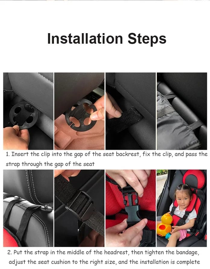 Adjustable Baby Car Mirror with Wide Rear Seat View for Infant / Kids Safety Monitoring