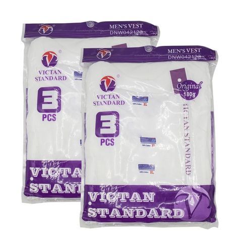 Victan standard cotton vests 3pcs