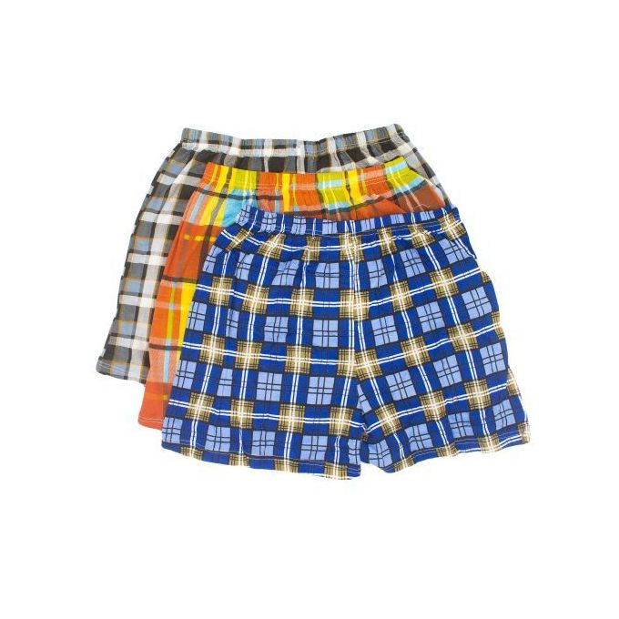Mens soft cotton checked boxers