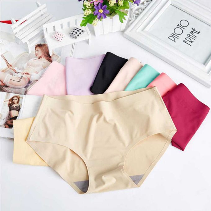 Fashion plain colour seamless panties