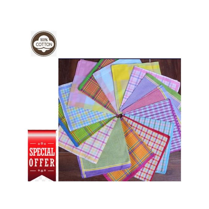 Fashion Cotton absorbent handkerchief 12pcs