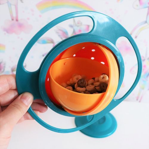 Non spill toddler gyro bowl