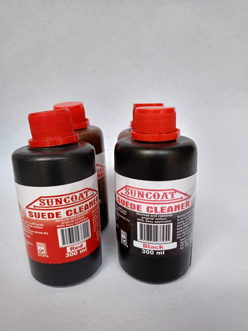 SUNCOAT Suede Cleaner 300ml,eliminates tough stains and protect suede shoes against dust and dirt, it softens your suede to keep them loking good as new, available in all colours