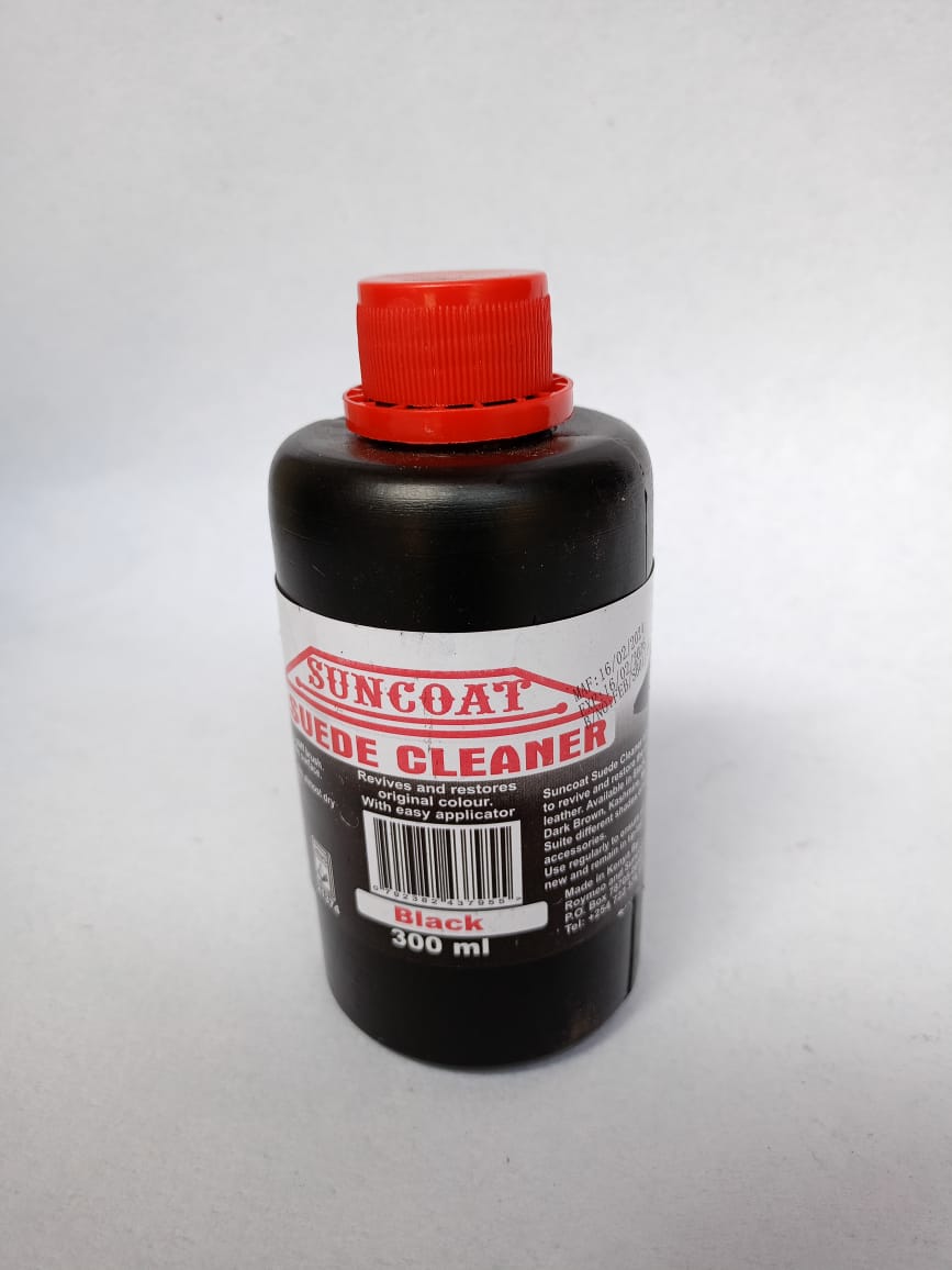 SUNCOAT Suede Cleaner 300ml,eliminates tough stains and protect suede shoes against dust and dirt, it softens your suede to keep them loking good as new, available in all colours