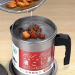 Stainless steel effective kitchen Oil filter Household Filter Oil Bottle Leakproof Lard Oil Storage alloy  Container holding 1.4 litres