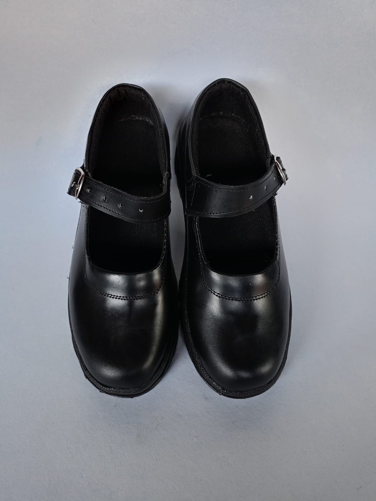 New Arrival Children Girls Black Back to School Pure Genuine Leather shoes,with an easy adjustable strap fastening,comfortable and chic, available in all sizes