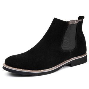 Quality Boots High Top Slip-on Dress Formal Boots Luxury Male Shoes