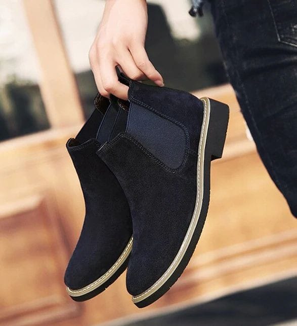 Quality Boots High Top Slip-on Dress Formal Boots Luxury Male Shoes