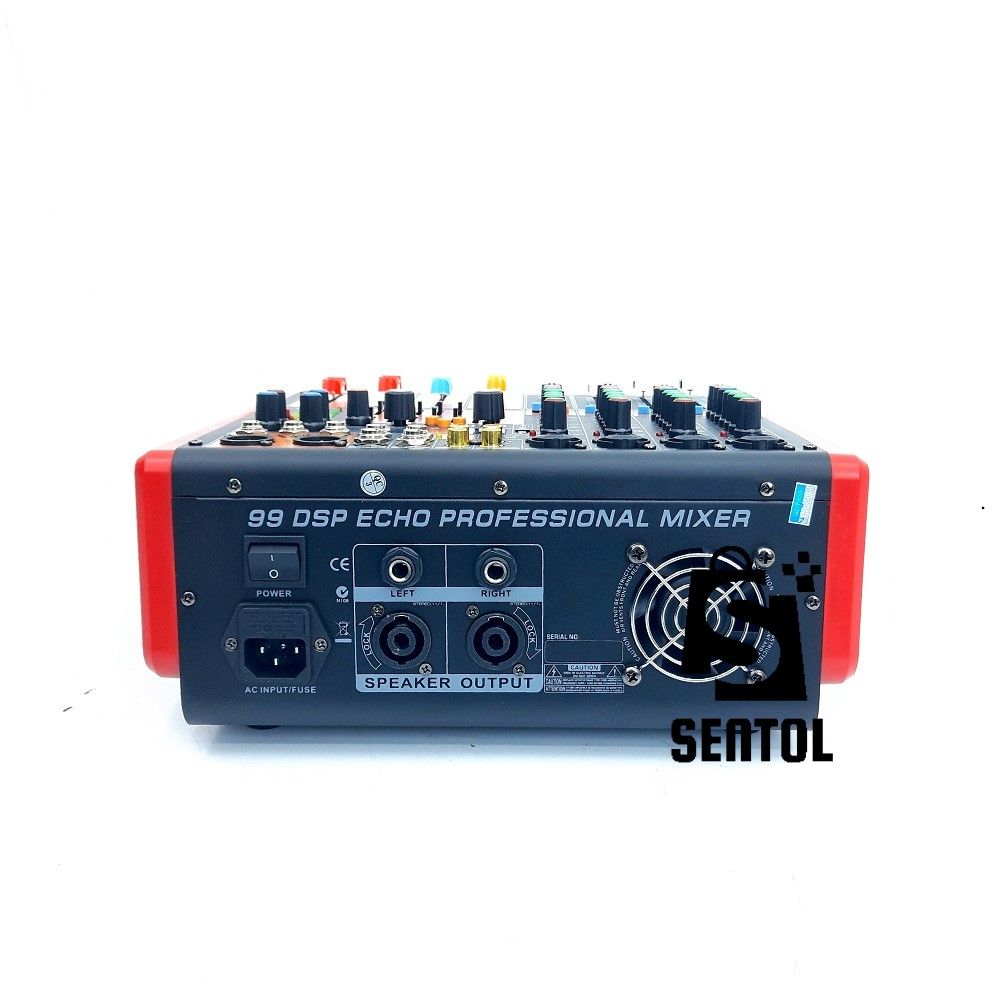 99 DSP Echo Professional Powered Mixer with USB, Bluetooth, EQ