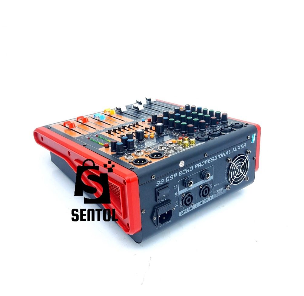 99 DSP Echo Professional Powered Mixer with USB, Bluetooth, EQ