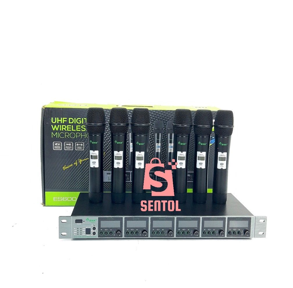 BNK ES600 UHF Wireless Microphone System with 6 Mics