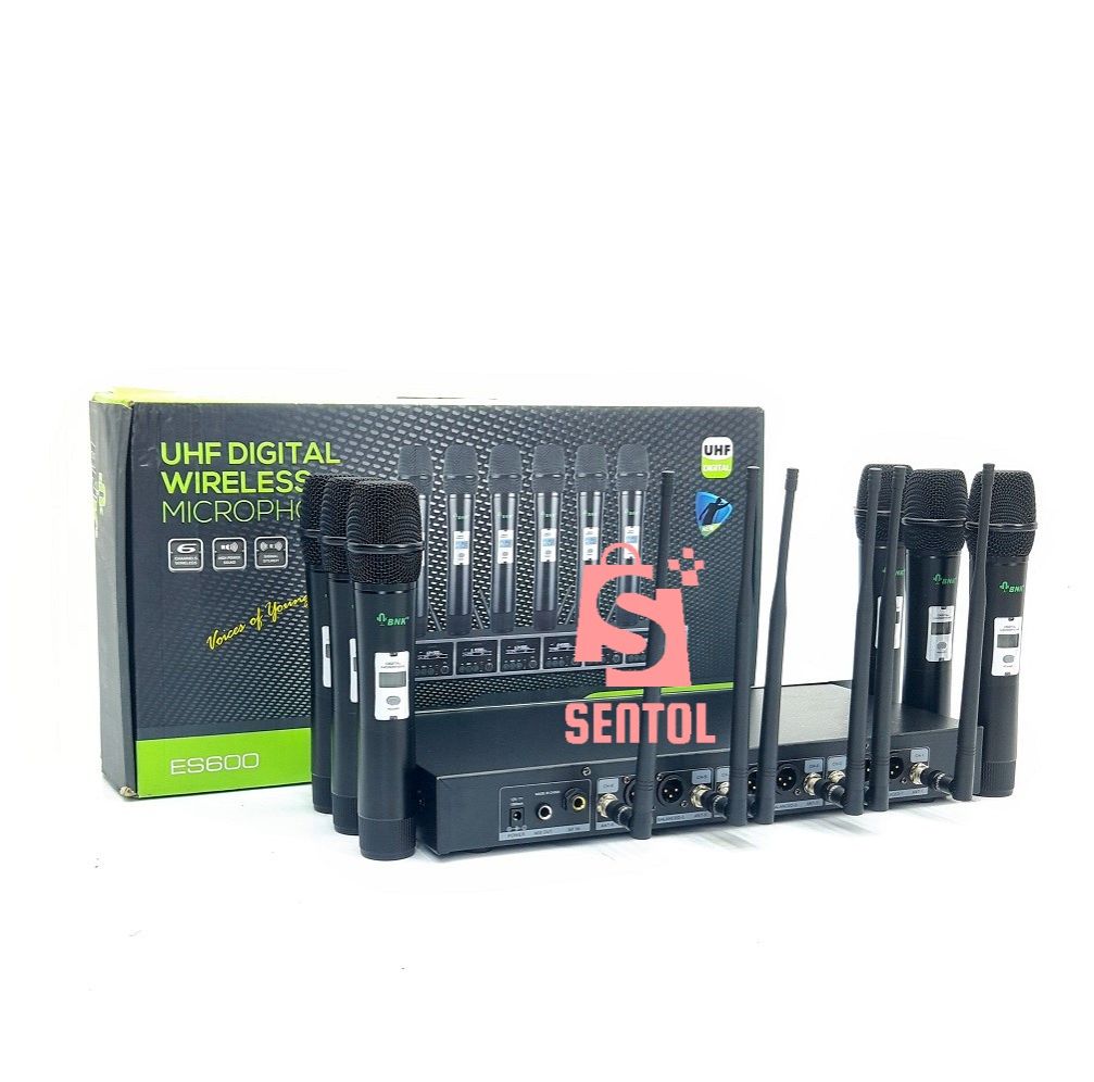 BNK ES600 UHF Wireless Microphone System with 6 Mics