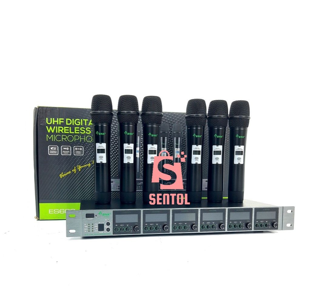 BNK ES600 UHF Wireless Microphone System with 6 Mics