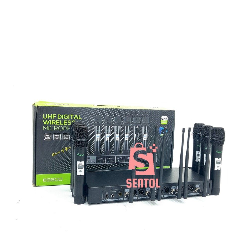 BNK ES600 UHF Wireless Microphone System with 6 Mics