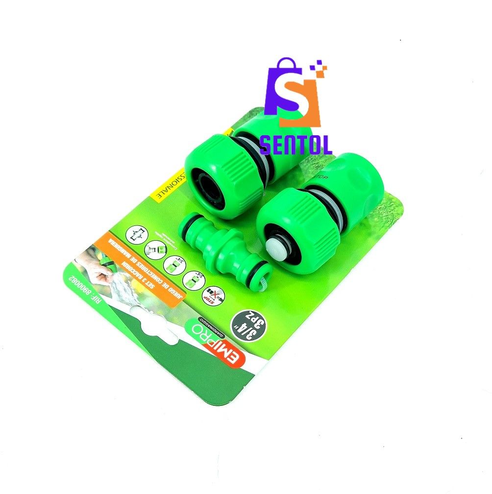 3PCS ¾ inch Garden Hose Connectors