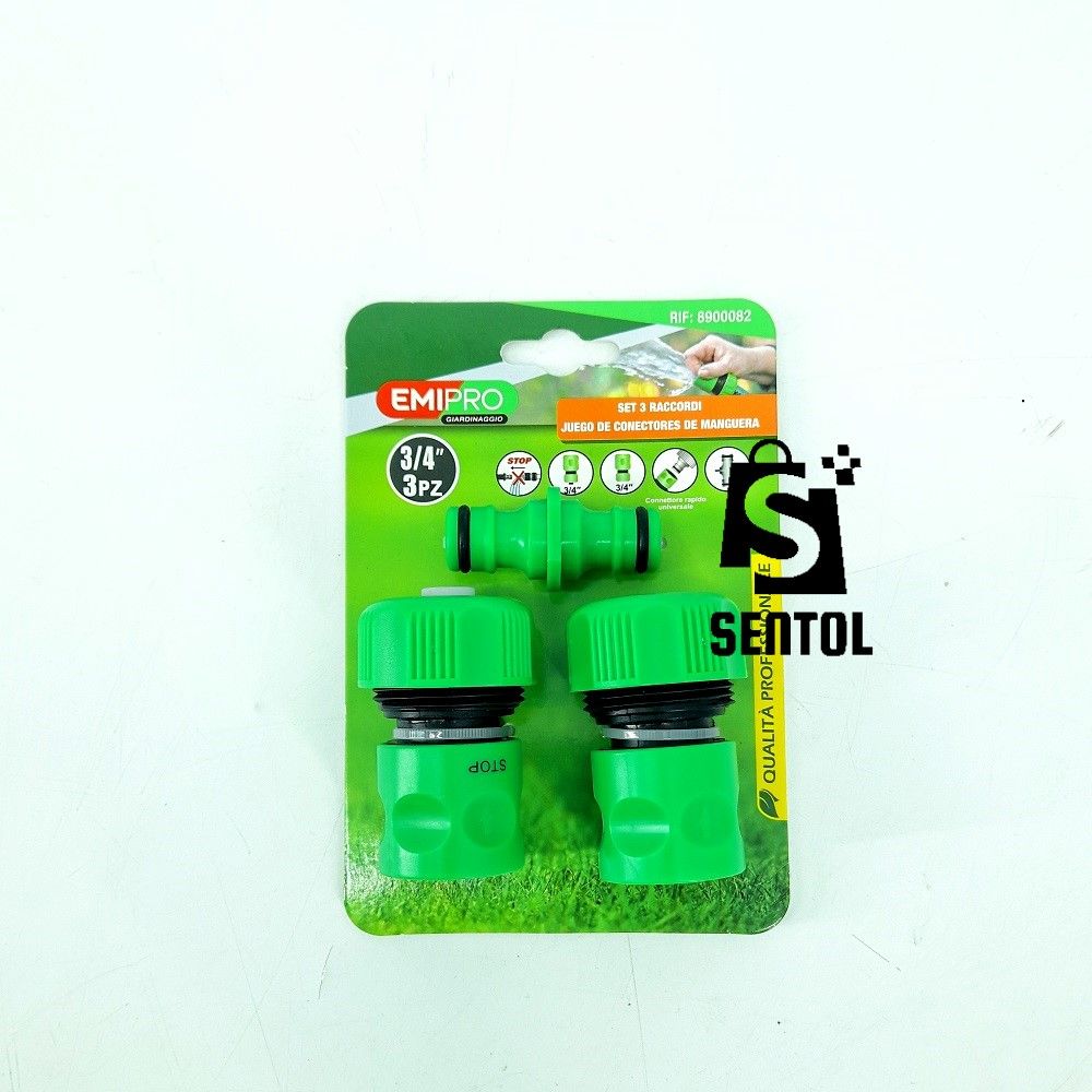 3PCS ¾ inch Garden Hose Connectors