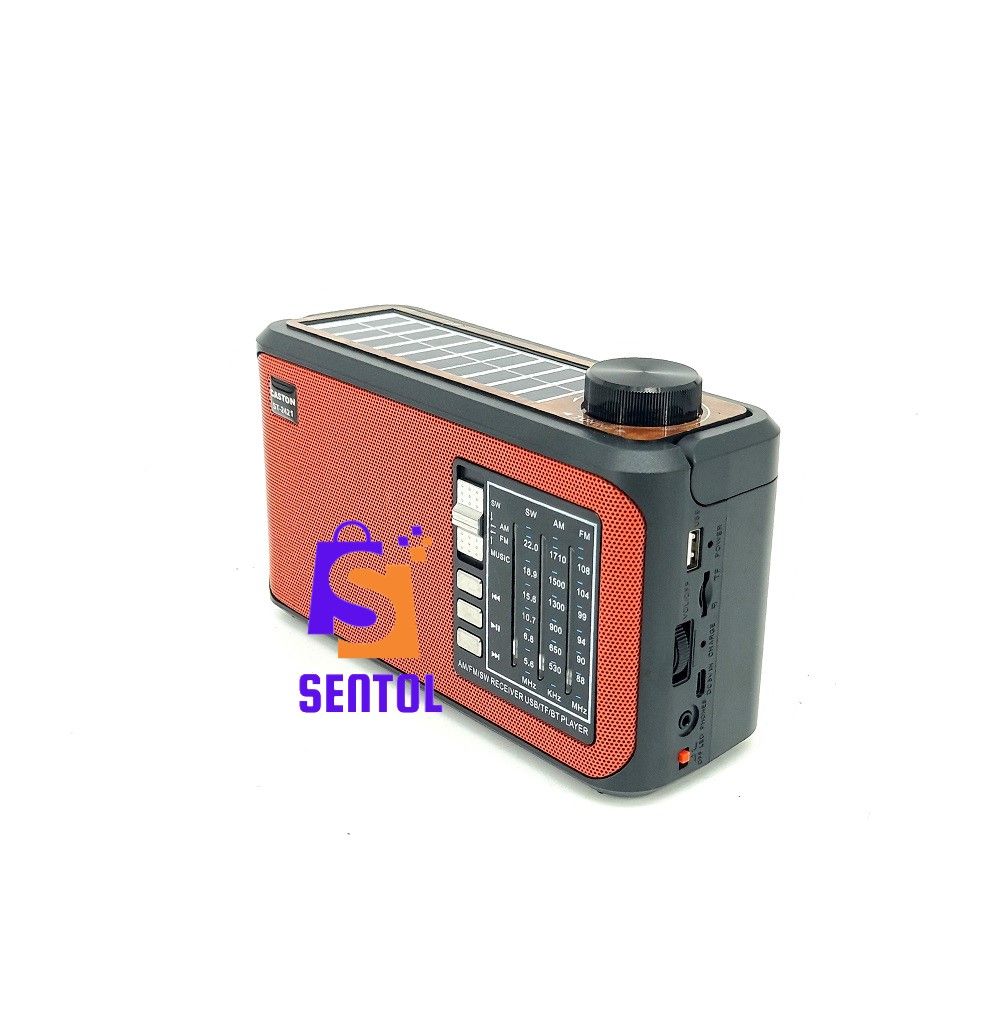 ST2421 Solar Rechargeable 3 Band Radio with Bluetooth, USB, TF Card, Torch