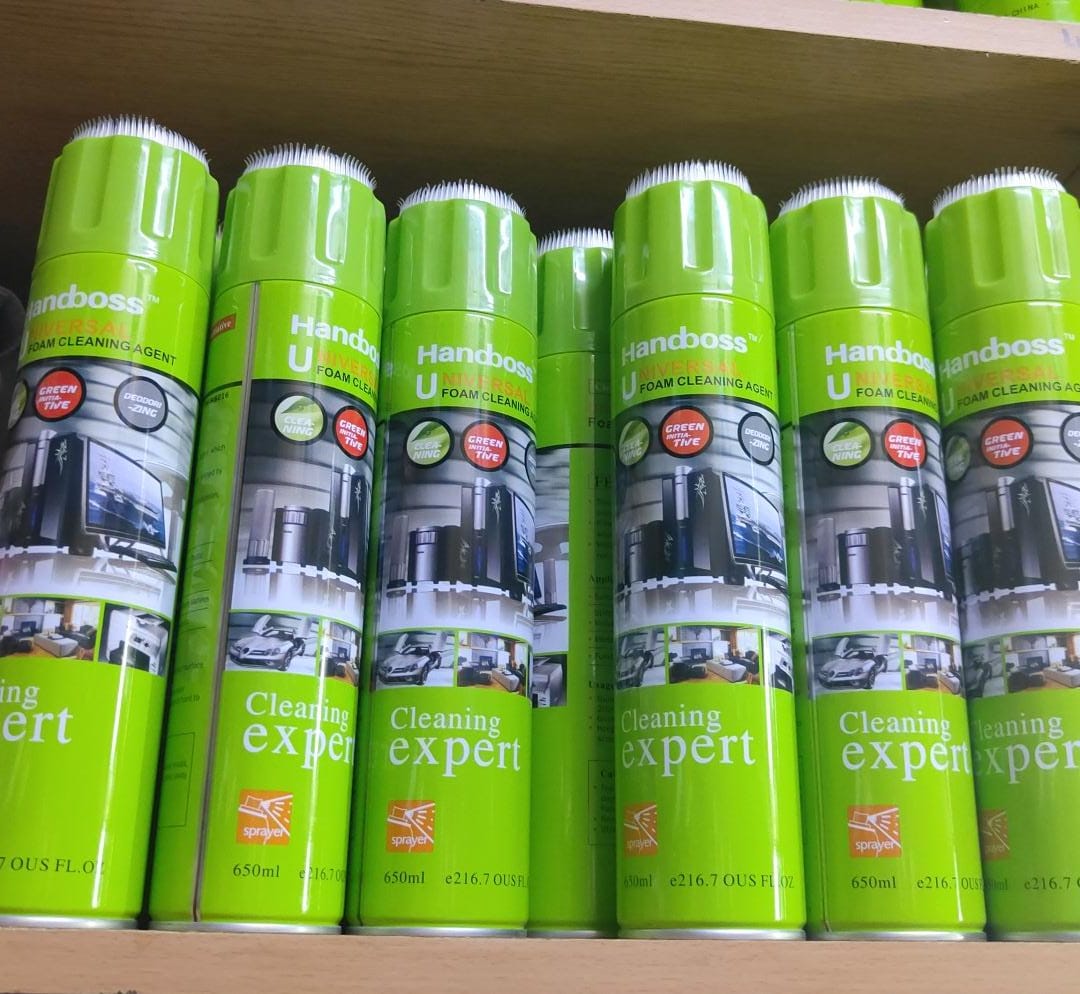 Handboss Universal Foam Cleaning Agent - 650mlSpray on desired surface from a distance of 20cm
Gently wipe the surface with the soft fabric
Application

Surface of Office equipment (Computers, copy ma