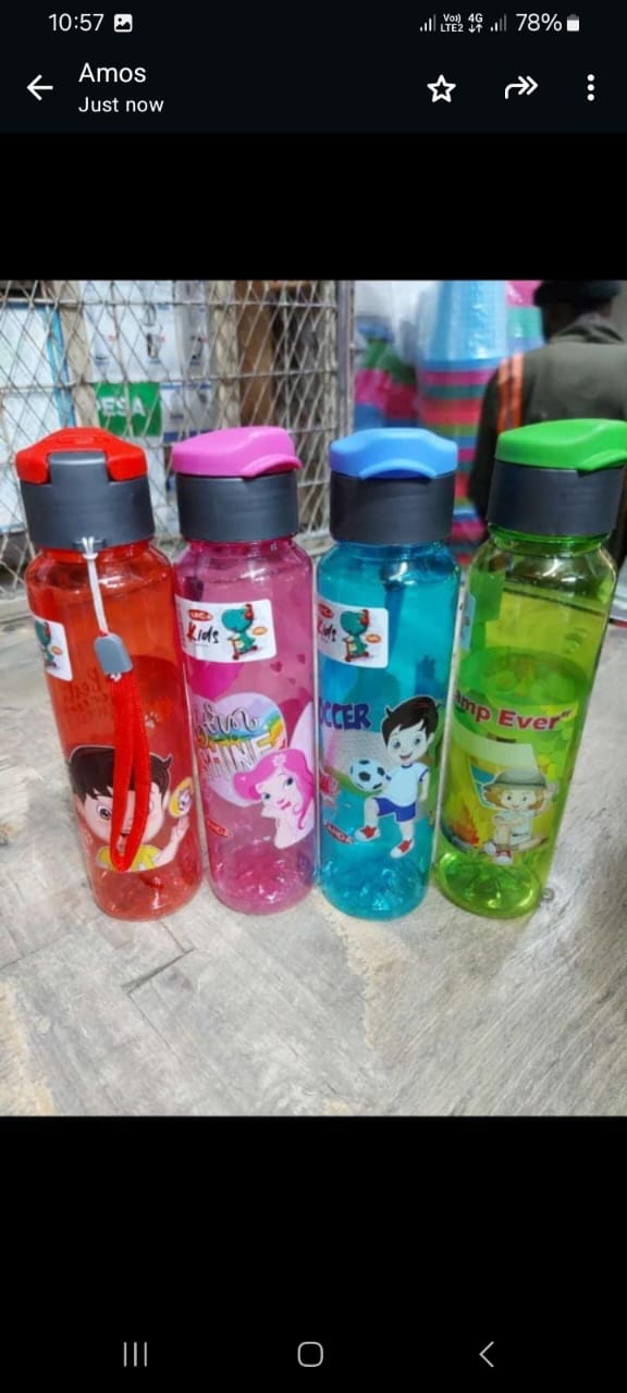 Cartoon Themed BPA Free Kid's Water Bottle HIGH QUALITY & ECO-FRIENDLY  Made of eco-friendly food grade material, water bottle is 100% BPA FREE, non-toxic, odour free, reusable, durable, 100% leakproo
