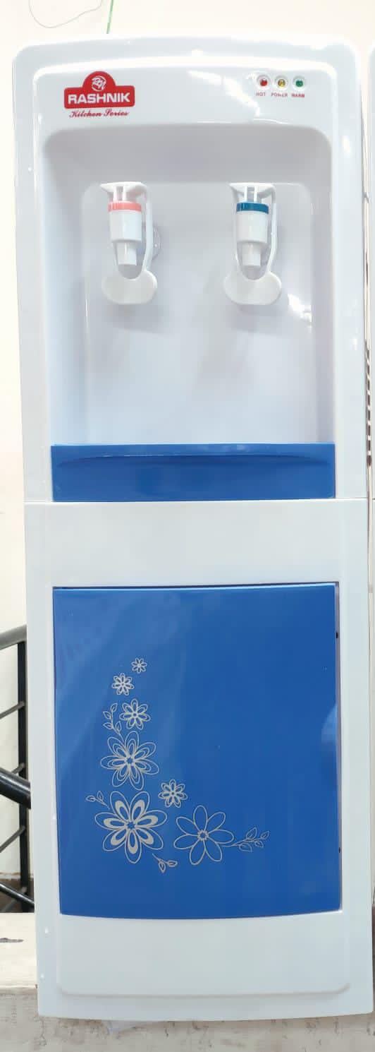 Rashnik water dispenser Hot and normalwater dispenserPush tap DispenserLow power consumptionStorage cabinetPower indicatorEasy to useWhat’s in the boxW