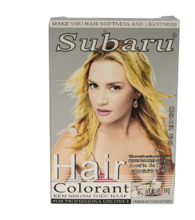 2 Pieces Subaru Hair Dye Protective Creme With Protin Conditioner-Gold Coral